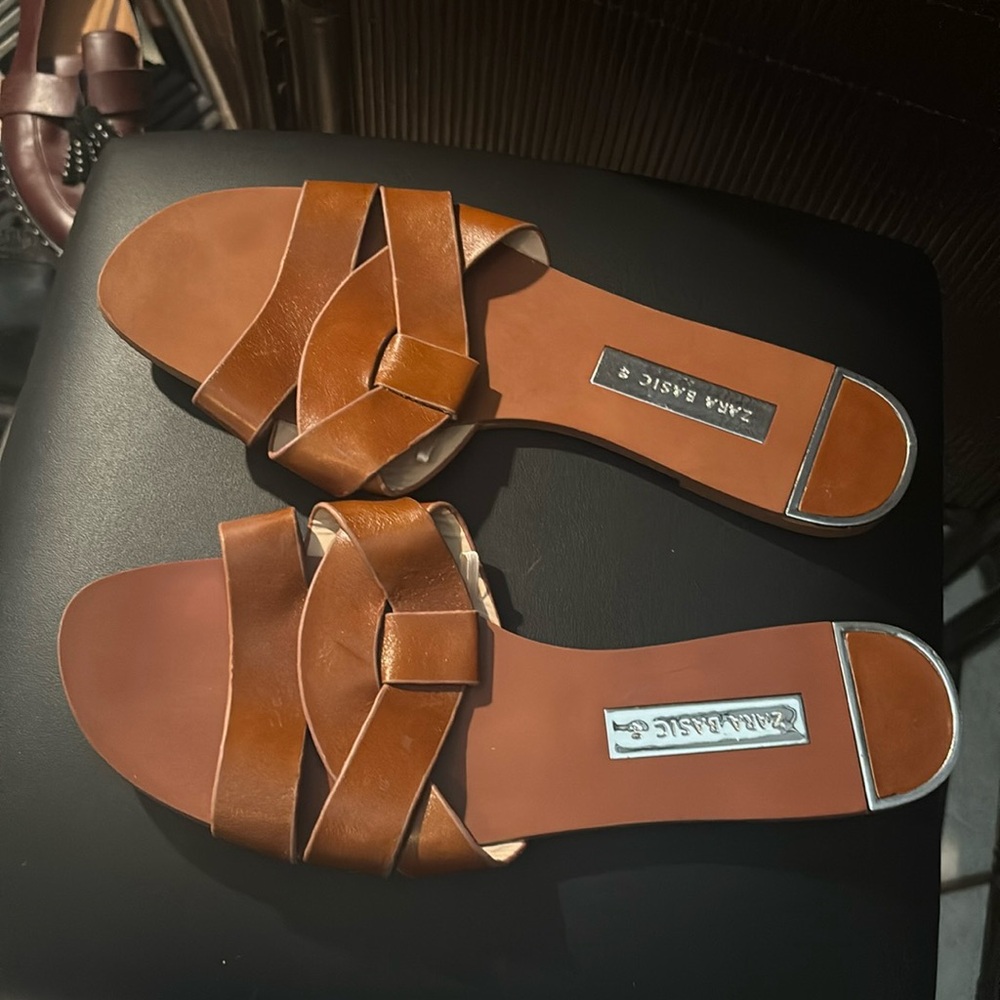 Brown Zara sandals